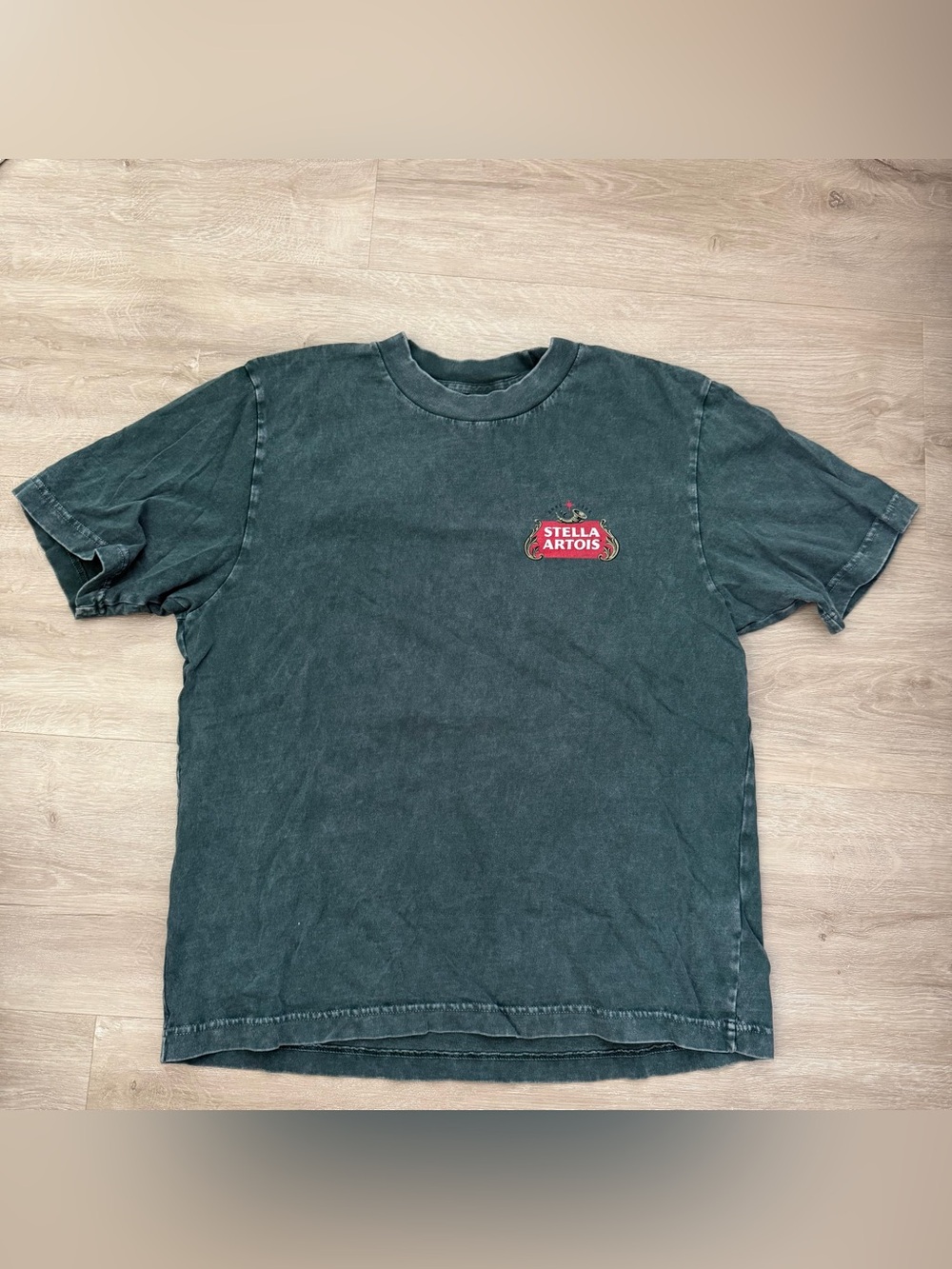 Abercrombie and Fitch Stella Artois Green Graphic Tee Shirt